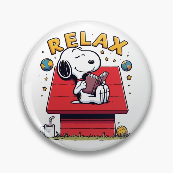 Item preview, Snoopy Relaxing on Doghouse designed and sold by ruthwtp.