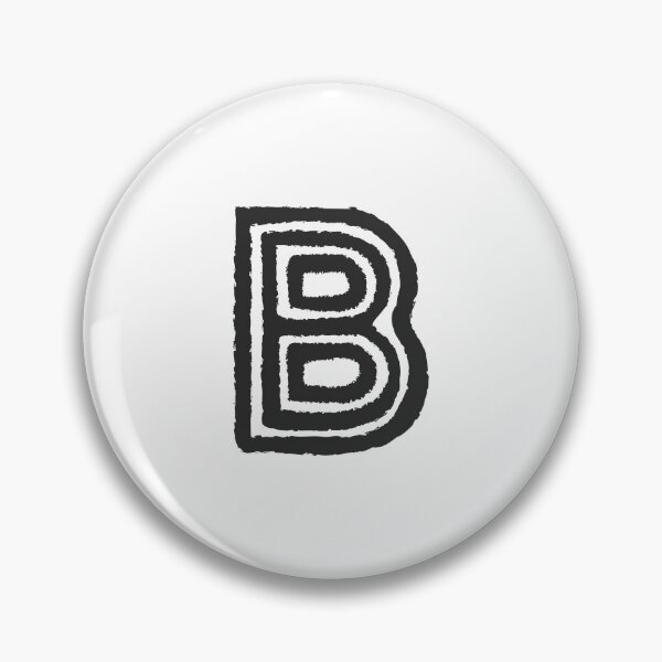 Item preview, Maze Triple-Line Letter B in Matte-Black designed and sold by uncoXab.