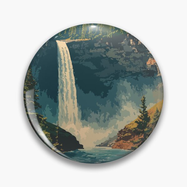 Item preview, Wells Gray Provincial Park | "Canada's Waterfall Park" Art designed and sold by TuncGK.