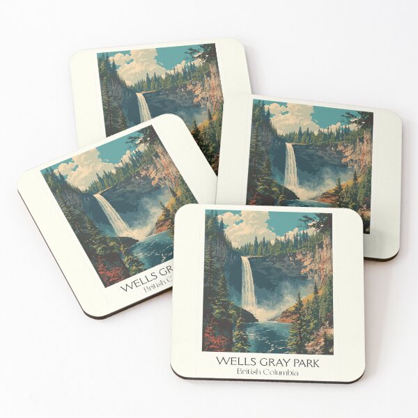 Item preview, Wells Gray Provincial Park | "Canada's Waterfall Park" Art designed and sold by TuncGK.