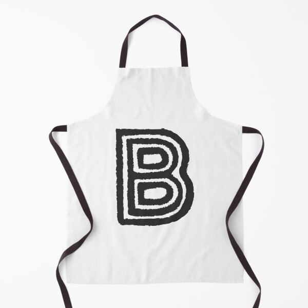 Item preview, Maze Triple-Line Letter B in Matte-Black designed and sold by uncoXab.