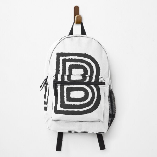 Item preview, Maze Triple-Line Letter B in Matte-Black designed and sold by uncoXab.