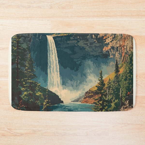 Item preview, Wells Gray Provincial Park | "Canada's Waterfall Park" Art designed and sold by TuncGK.