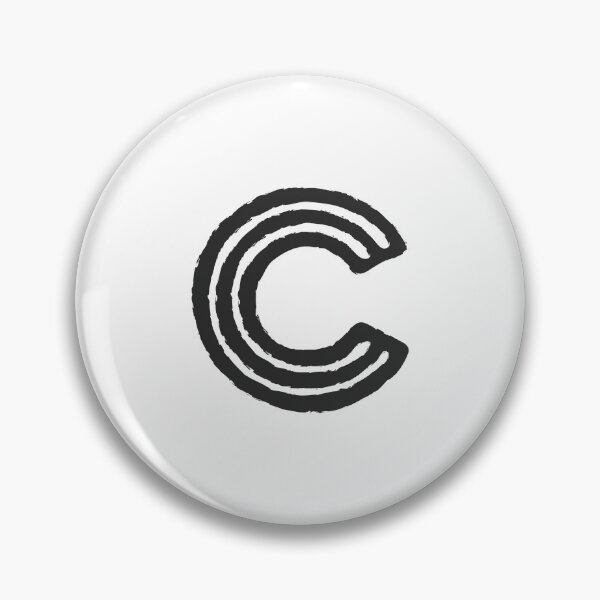 Item preview, Maze Triple-Line Letter C in Matte-Black designed and sold by uncoXab.