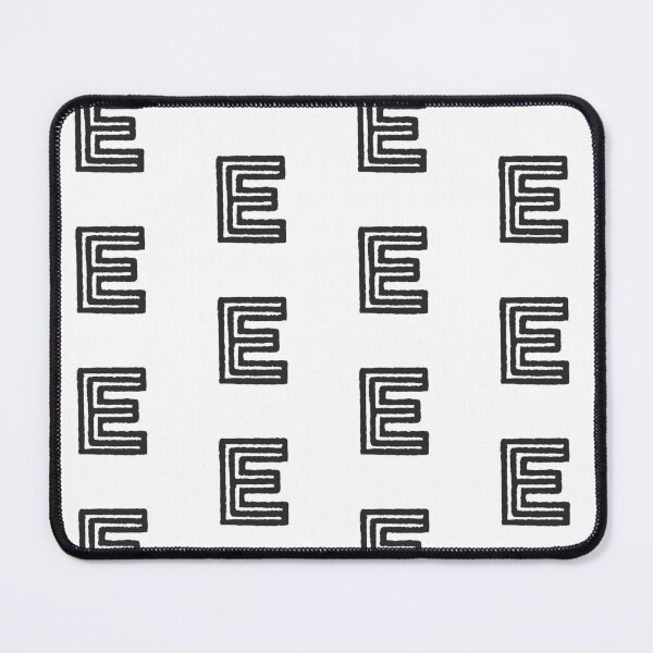 Item preview, Maze Triple-Line Letter E in Matte-Black designed and sold by uncoXab.