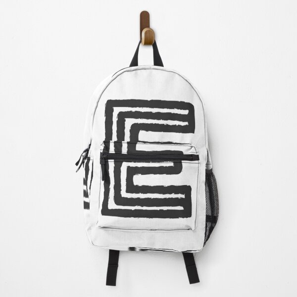 Item preview, Maze Triple-Line Letter E in Matte-Black designed and sold by uncoXab.