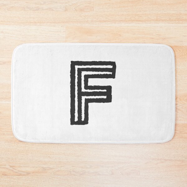 Item preview, Maze Triple-Line Letter F in Matte-Black designed and sold by uncoXab.