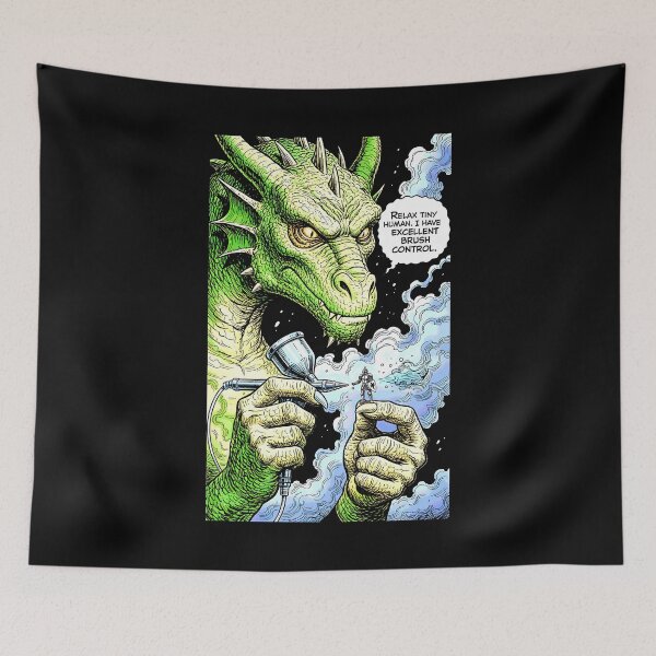 Item preview, Miniature Painting Fantasy Dragon Funny RPG Mini Painter designed and sold by GrandeDuc.