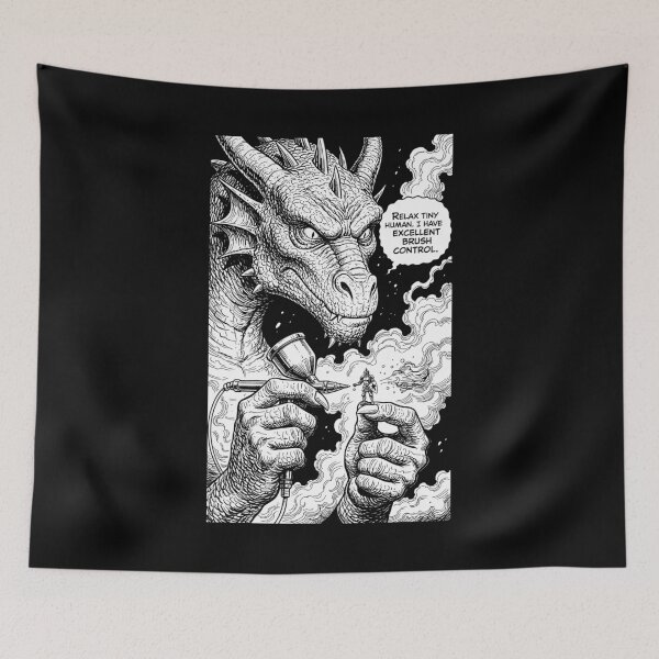 Item preview, Miniature Painting Fantasy Dragon Funny RPG Mini Painter designed and sold by GrandeDuc.