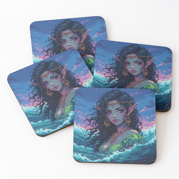 Item preview, Retro Art Beautiful Woman Elf designed and sold by pexoboy.
