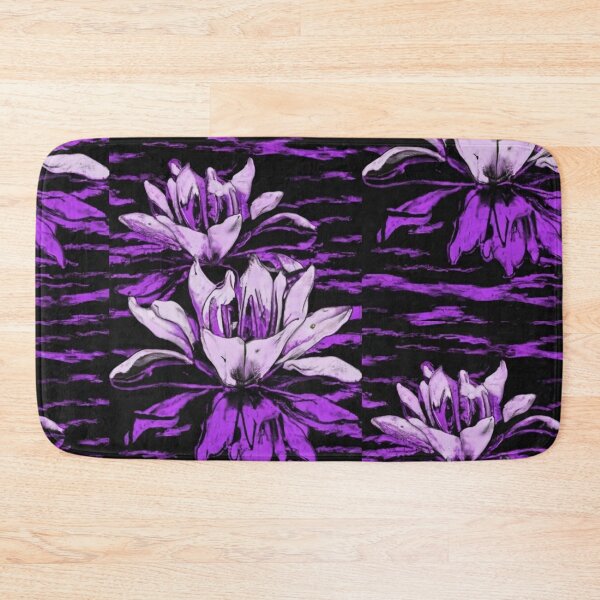 Item preview, background, typography, photo, poster, film, illustration, Fluorescent purple lilies Monochrome image, illustration, graffiti designed and sold by gulka8.