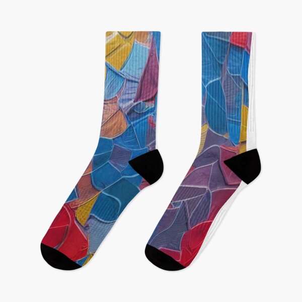 Item preview, Abstract In Time Multi-color geometric shapes ying yang symbol  designed and sold by Davisdazzling.