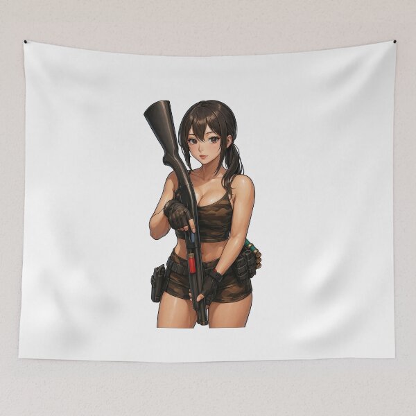 Item preview, Shotgun Girl – Beauty with Firepower designed and sold by RAWLIFEGRAPHIC.