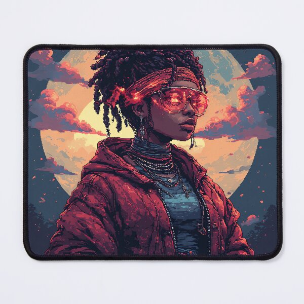 Item preview, Retro Art For Beautiful Woman With Fire Glasses designed and sold by pexoboy.