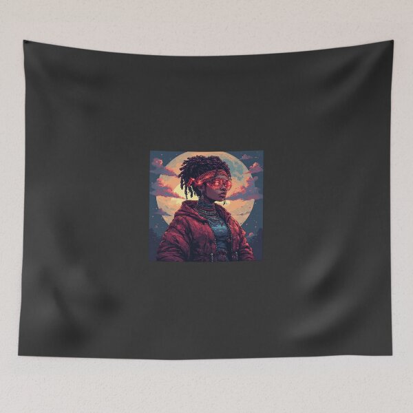 Item preview, Retro Art For Beautiful Woman With Fire Glasses designed and sold by pexoboy.