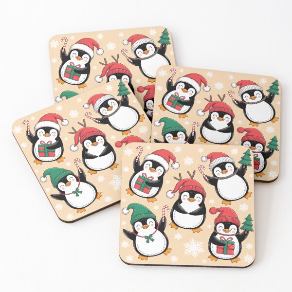 Item preview, Christmas Penguins Design designed and sold by NicolasGlowArt.