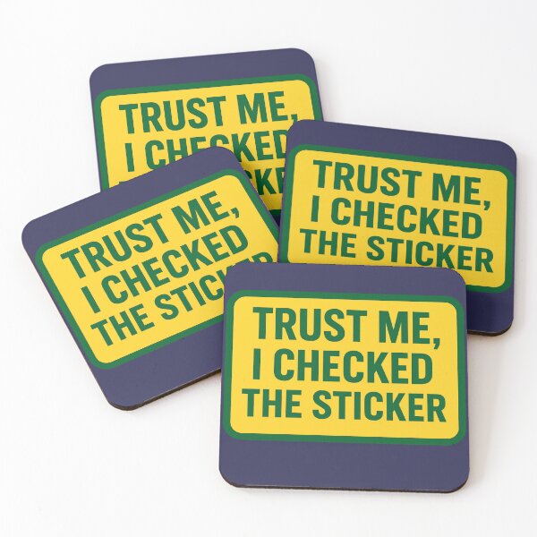 Item preview, Trust Me, I Checked the Sticker – Nitrox Diver Humor Design designed and sold by CoreArtDesign.