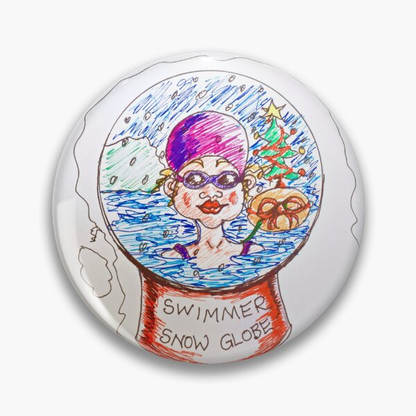 Item preview, Swimmer Snow Globe designed and sold by MTDART.