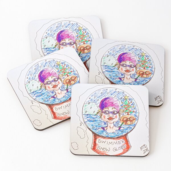 Item preview, Swimmer Snow Globe designed and sold by MTDART.