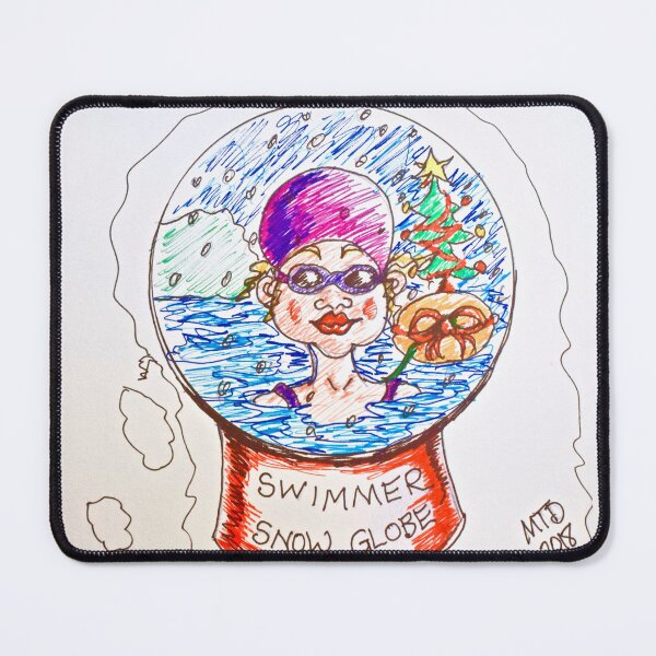 Item preview, Swimmer Snow Globe designed and sold by MTDART.