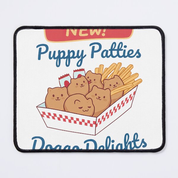 Item preview, Puppy Patties Doggo Delights Cartoon Food Art designed and sold by zoughlal.