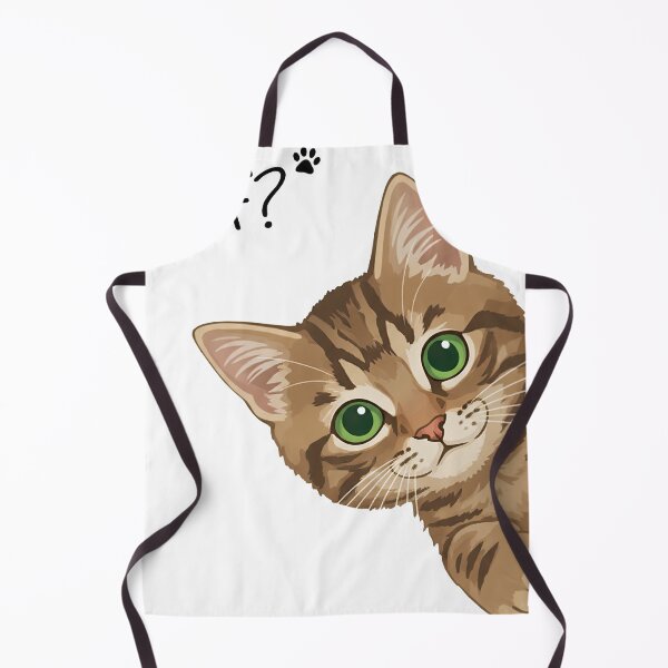 Item preview, Sneaky Peeper Cat Funny Woof Question Mark Humor designed and sold by zoughlal.