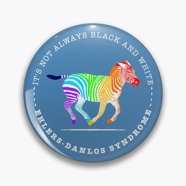 Item preview, Rainbow Zebra – Ehlers-Danlos Awareness designed and sold by Designs by Jesabee.