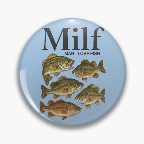 Item preview, MILF - Man I Love Fish - Funny Meme designed and sold by Darkifun.