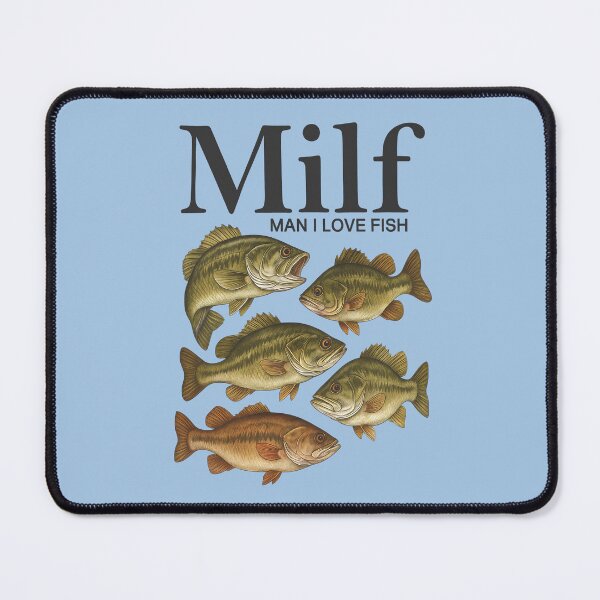 Item preview, MILF - Man I Love Fish - Funny Meme designed and sold by Darkifun.