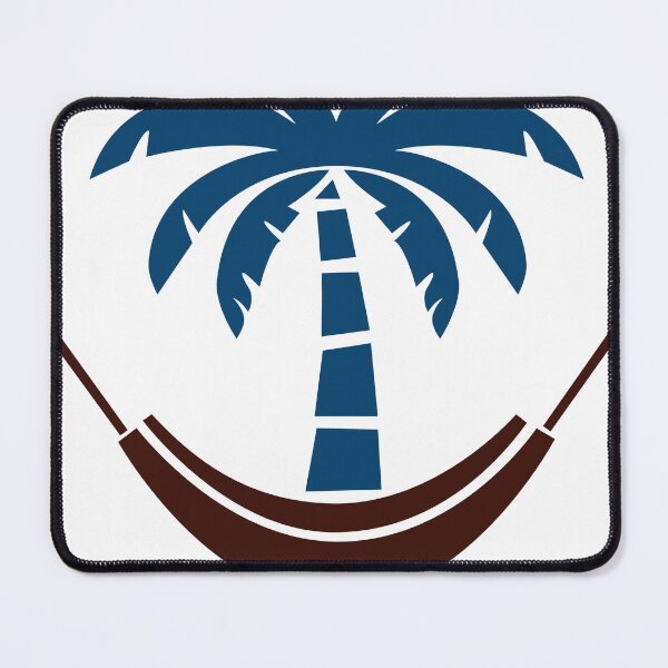Item preview, Tropical Palm Tree with Hammock Logo – Relaxation, Travel, and Vacation Symbol designed and sold by bayzidstock.