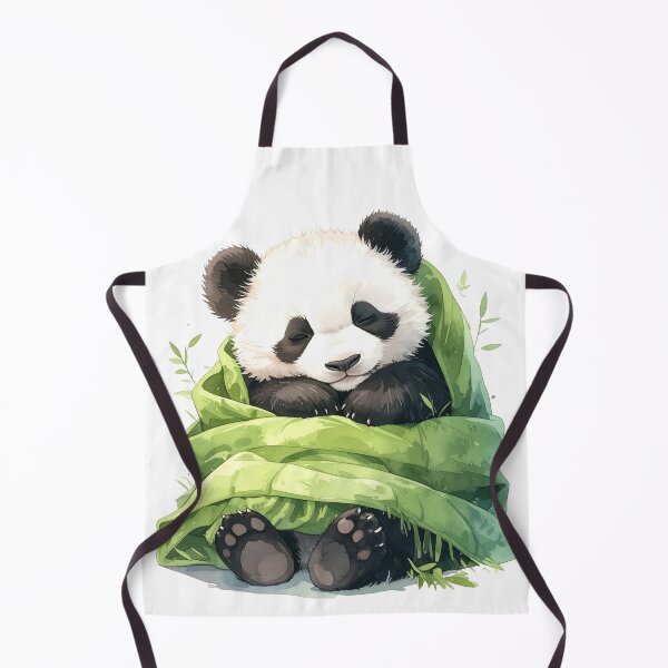 Item preview, Dreaming panda in a cuddly green blanket designed and sold by LiskoDesign.
