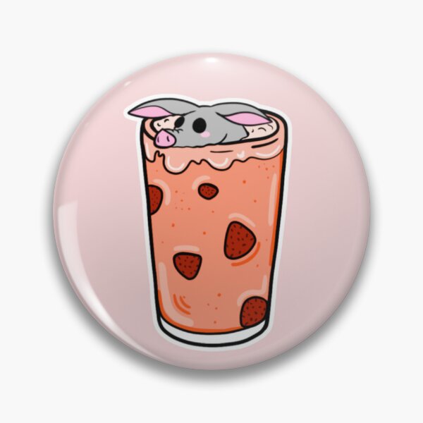 Item preview, Strawberry Milk Tea Aardvark designed and sold by DarkRoastDragon.