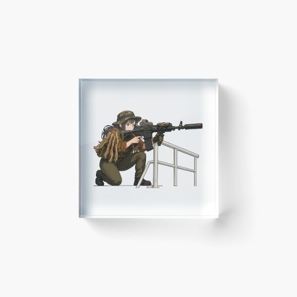 Item preview, PEW PEW GIRL – Cute, Loud, and Ready to Fire designed and sold by RAWLIFEGRAPHIC.
