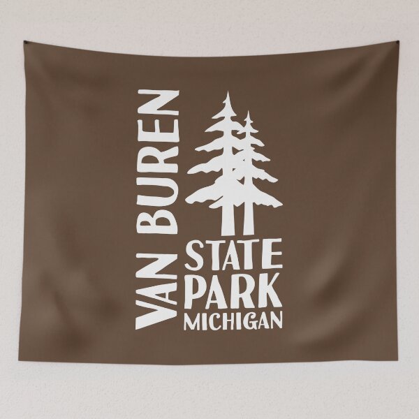 Item preview, Van Buren State Park Michigan Pines W designed and sold by bivenart.