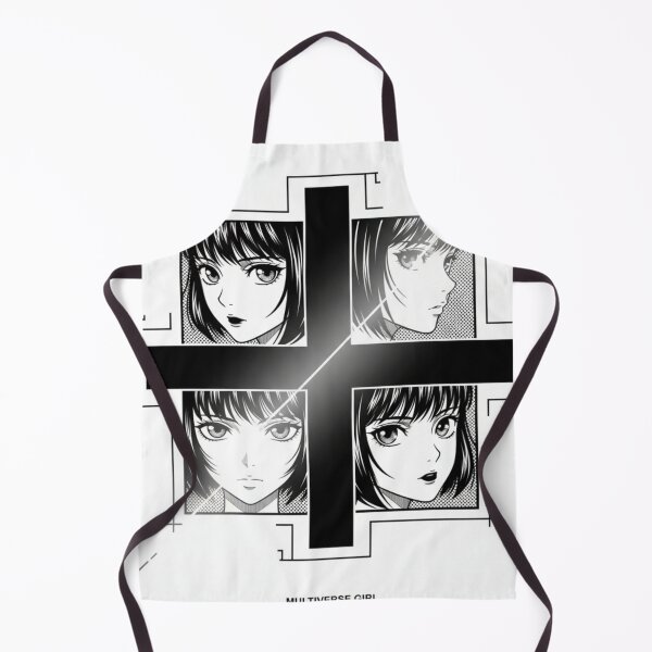 Item preview, Anime Multiverse Girl – Slant Cross Box Minimal Line Art T-Shirt Design designed and sold by evanelle.designs.