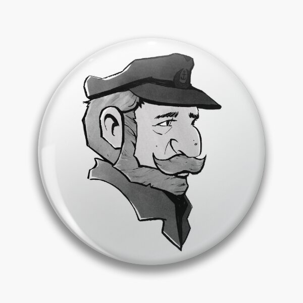 Item preview, Old Man Sailor Illustration designed and sold by Spaceshards.