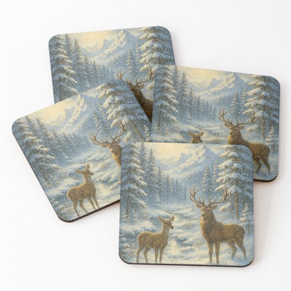 Item preview, Paisagem Invernal com Animais Silvestres designed and sold by Leonornature.