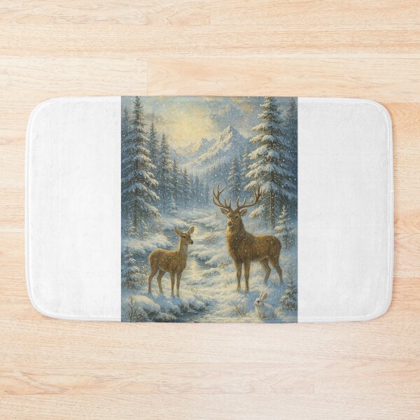 Item preview, Paisagem Invernal com Animais Silvestres designed and sold by Leonornature.