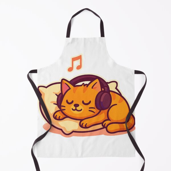 Item preview, LoFi Cat – Chill Orange Kitty Listening to Music designed and sold by MeowLaugh.