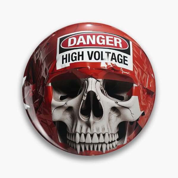 Item preview, DANGER HIGH VOLTAGE Skull Tape designed and sold by ITS-MY-SELF.