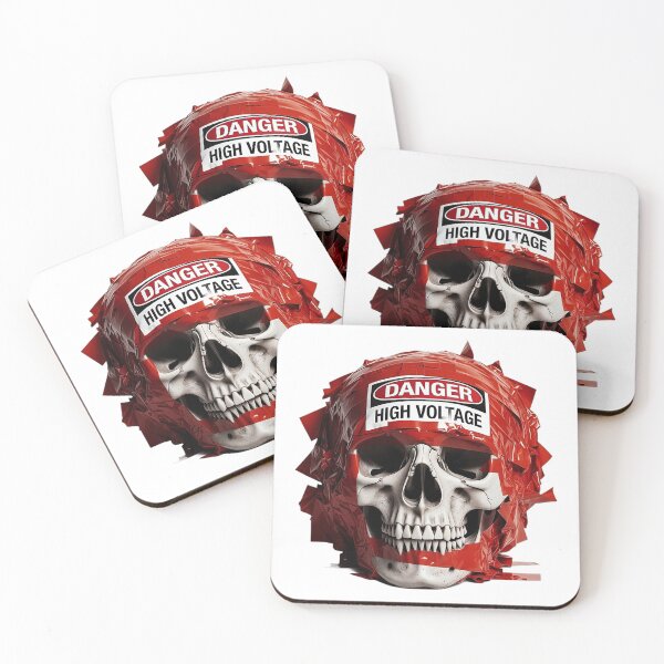 Item preview, DANGER HIGH VOLTAGE Skull Tape designed and sold by ITS-MY-SELF.