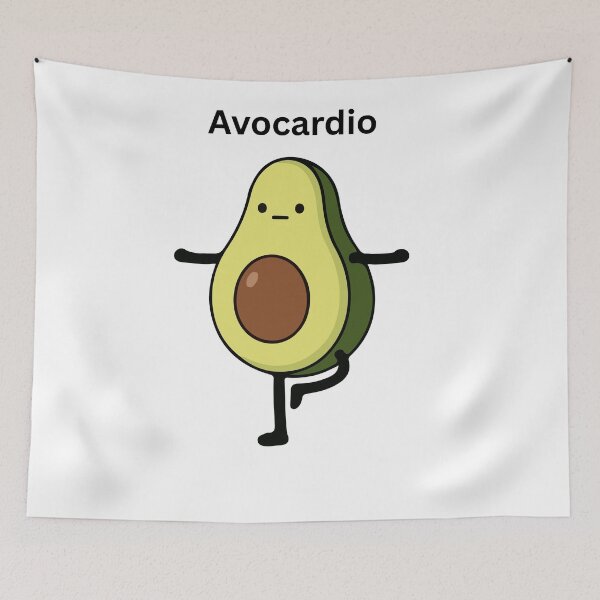 Item preview, Avocardio - Funny avocado gym fitness design designed and sold by ArtByEwa.