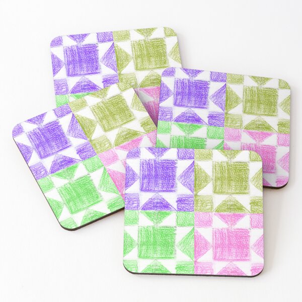 Item preview, Hand drawn colorful quilt pattern (pt2) designed and sold by Belle-creates.