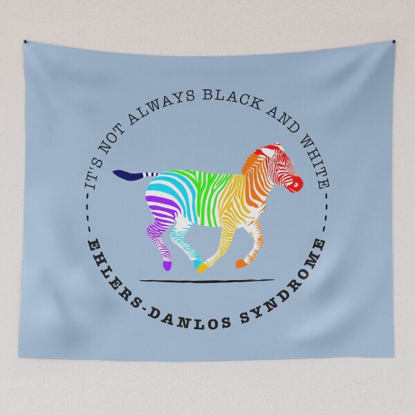 Item preview, EDS Awareness – Rainbow Zebra Design designed and sold by Jesabee Designs.