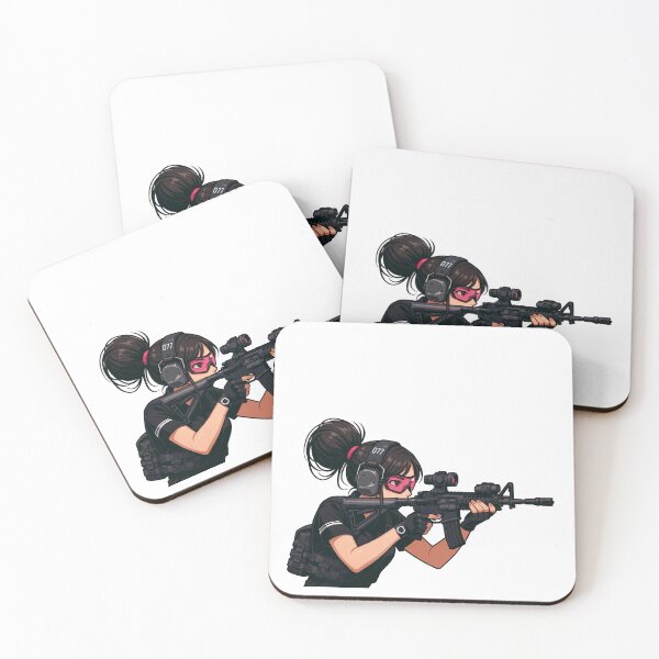 Item preview, PEW PEW GIRL – Cute, Loud, and Ready to Fire designed and sold by RAWLIFEGRAPHIC.