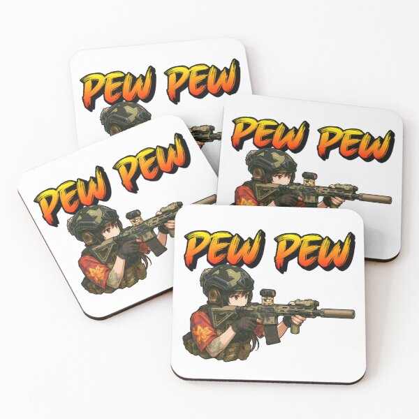 Item preview, PEW PEW GIRL – Cute, Loud, and Ready to Fire designed and sold by RAWLIFEGRAPHIC.
