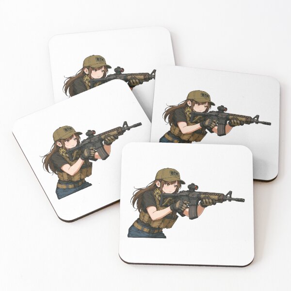 Item preview, PEW PEW GIRL – Cute, Loud, and Ready to Fire designed and sold by RAWLIFEGRAPHIC.