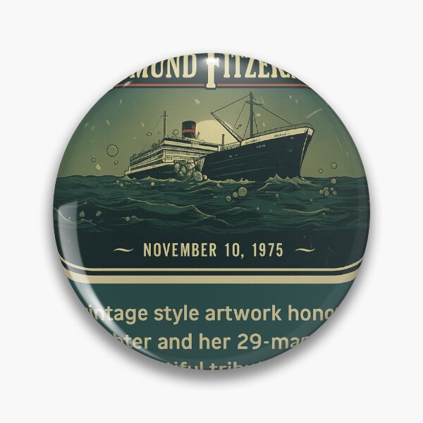 Item preview, The Wreck of the Edmund Fitzgerald – Great Lakes Shipwreck Tribute (1975) designed and sold by Enhance  Imagination.