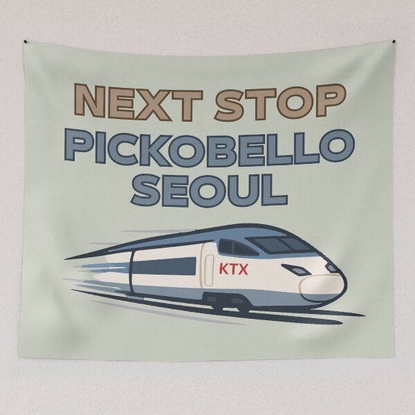Item preview, Next Stop: Pickobello Seoul – KTX Travel Design designed and sold by mycreastyle.