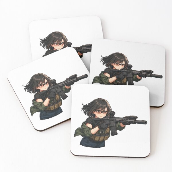 Item preview, PEW PEW GIRL – Cute, Loud, and Ready to Fire designed and sold by RAWLIFEGRAPHIC.